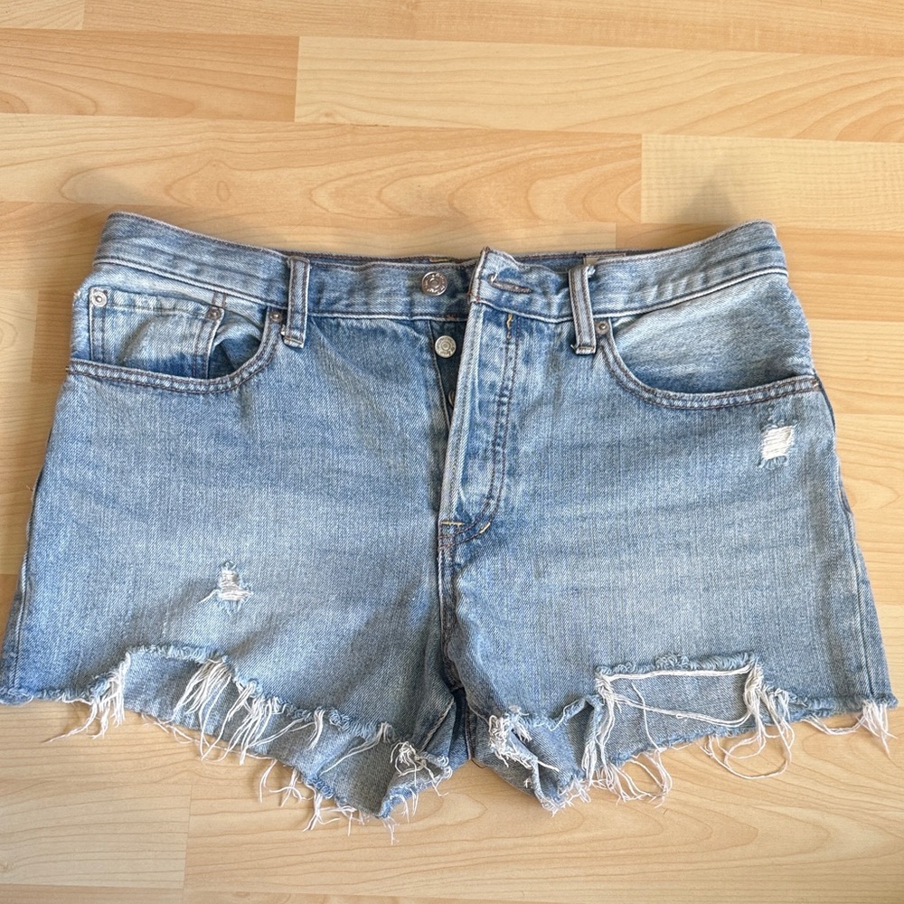 We the Free mid rise denim shorts